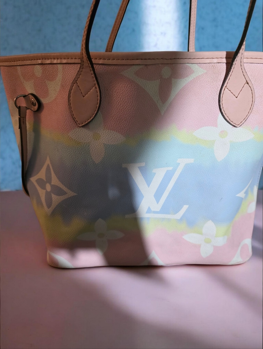 Louis Vuitton Pastel Monogram Neverfull Tote - Pink Multicolor - Picture 12 of 16